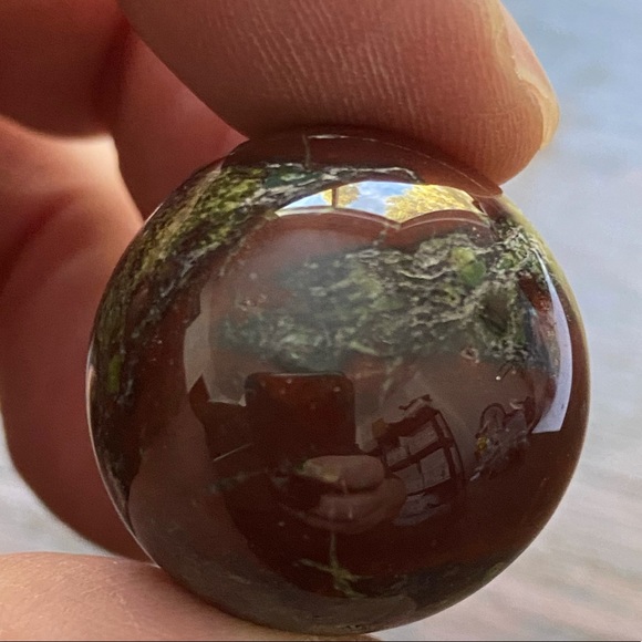 Mother Earth Other - Dragon BloodStone Crystal Mini Sphere!